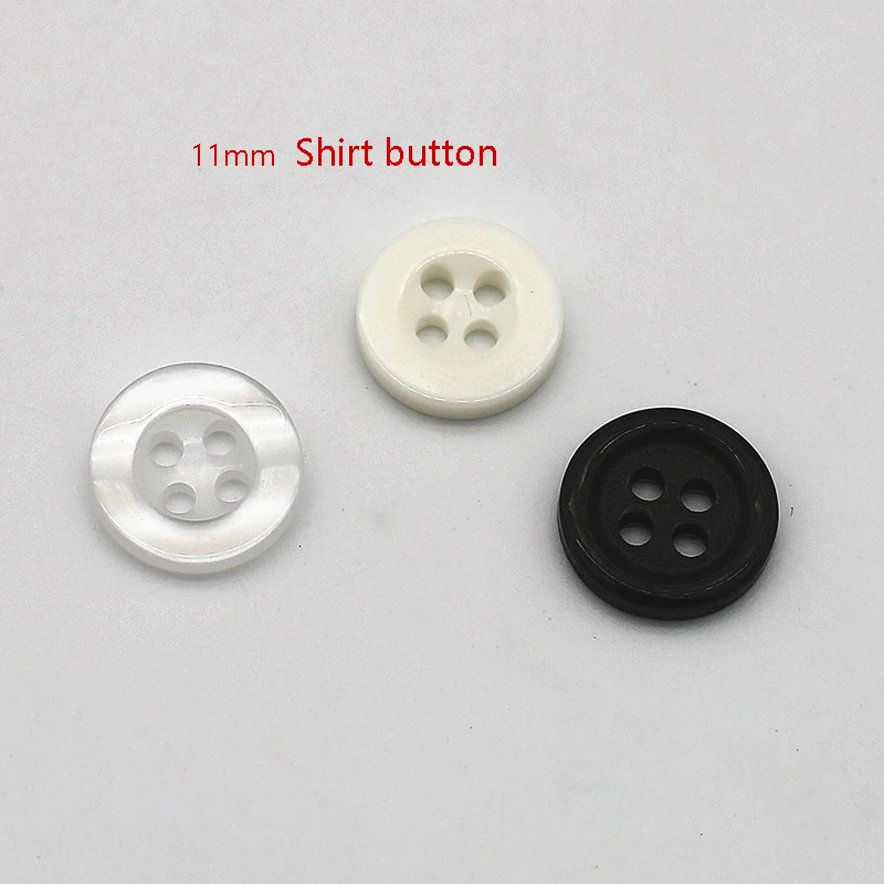 White Black 4-holes Round Buttons Concave Resin DIY Hand Sewing Shirt Kids Cartoon Buttons Fashion Clothes Crafts Accessories