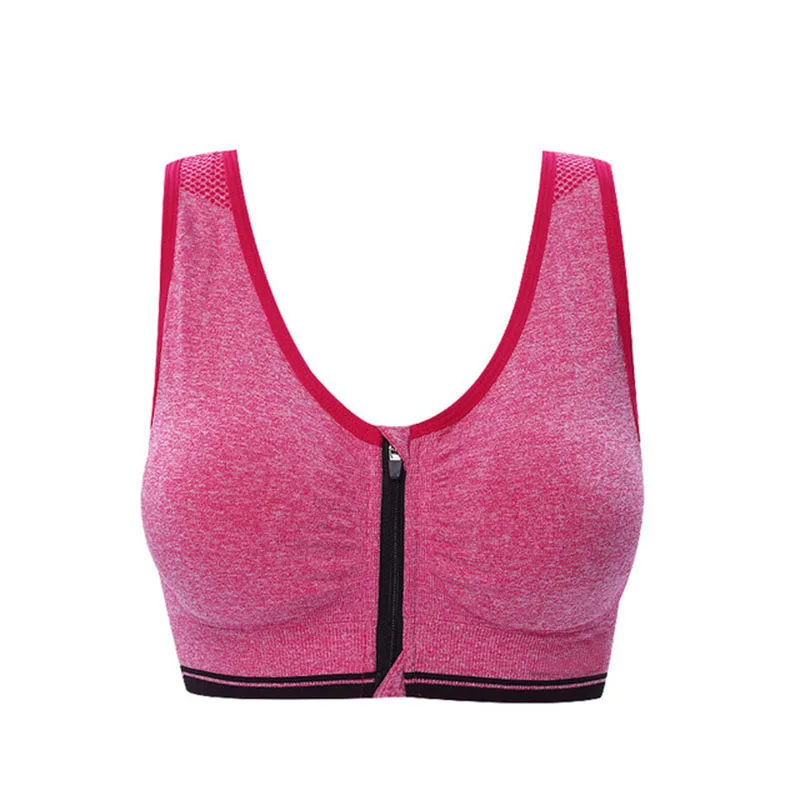 Hot Sale Quick dry Fitness Shockproof Sport Bra For Women Running Breathable Yoga bra Mesh Seamless Underwear Top Tank 8 Colour