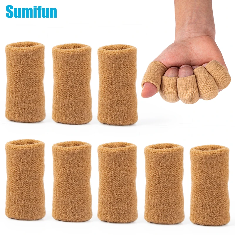 

10pcs Fabric Finger Toe Protector Separator Applicator Pedicure Corn Callus Remover Hand Pain Relief Soft Tube Foot Care Tool