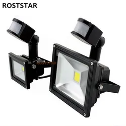 1PCS LED Waterproof Floodlight PIR Motion Sensor Detector 10w 20w 30w 50w Outdoor Security Flood Light Project Lamp IP65.