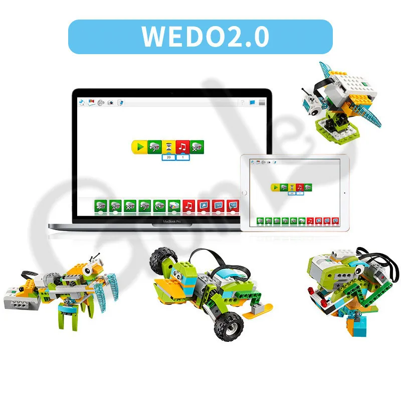 Nowy techniczny WeDo 3.0 robotyka zestaw konstrukcyjny klocki klocki kompatybilne z 45300 Wedo 2.0 edukacyjne zabawki dla majsterkowiczów