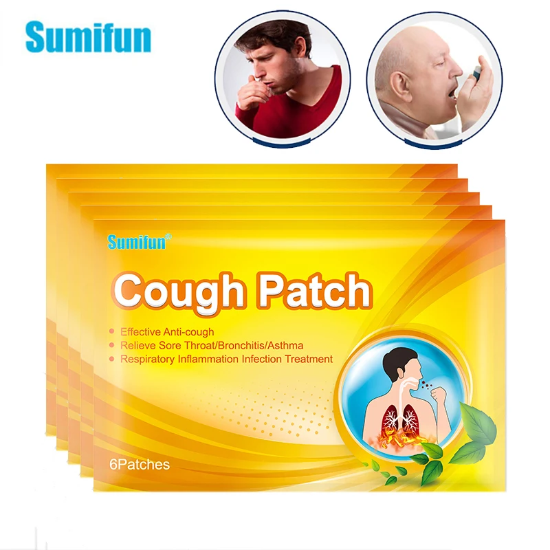 

Sumifun 6/30pcs Cough Plaster Anti-Cough Patch Herbal Medical Plaste Relieve Asthma Suppress Coughing Sticker Moisten Lung