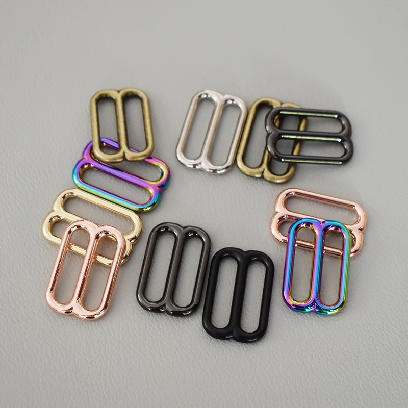 10 Pcs/Lot DIY dog collar Straps Bags Belts Accessories Adjuster Slider for 1 Inch(25mm) Webbing High Quality Plated Metal