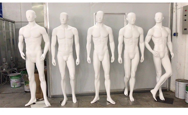 Combination Window Display Male Model Whole Body Abstract Fiberglass Standing Mannequin Hot Sale