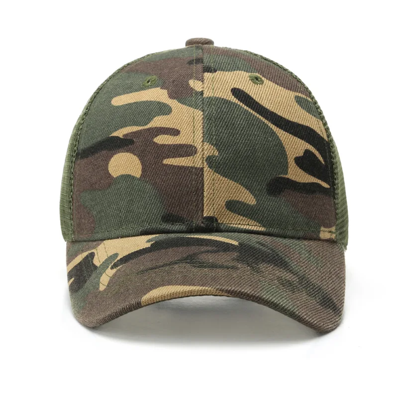 Summer 3-10 Years Old Parent Child All Match Camouflage Mesh Baseball Caps Baby Outdoor Casual Sunscreen Breathable Sunshade T30