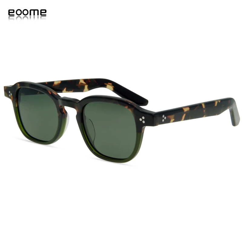 eoome Men Polarized Sun Glass Vintage Style Acetate Eye Glasses Frames Prescription Glasses Driving Sunglasses Glasses for Men