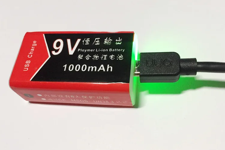 USB Charging 9V 500mAh Li-ion Battery USB Rechargeable battery 9v lithium for Multimeter Microphone Toy Remote Control KTV Use