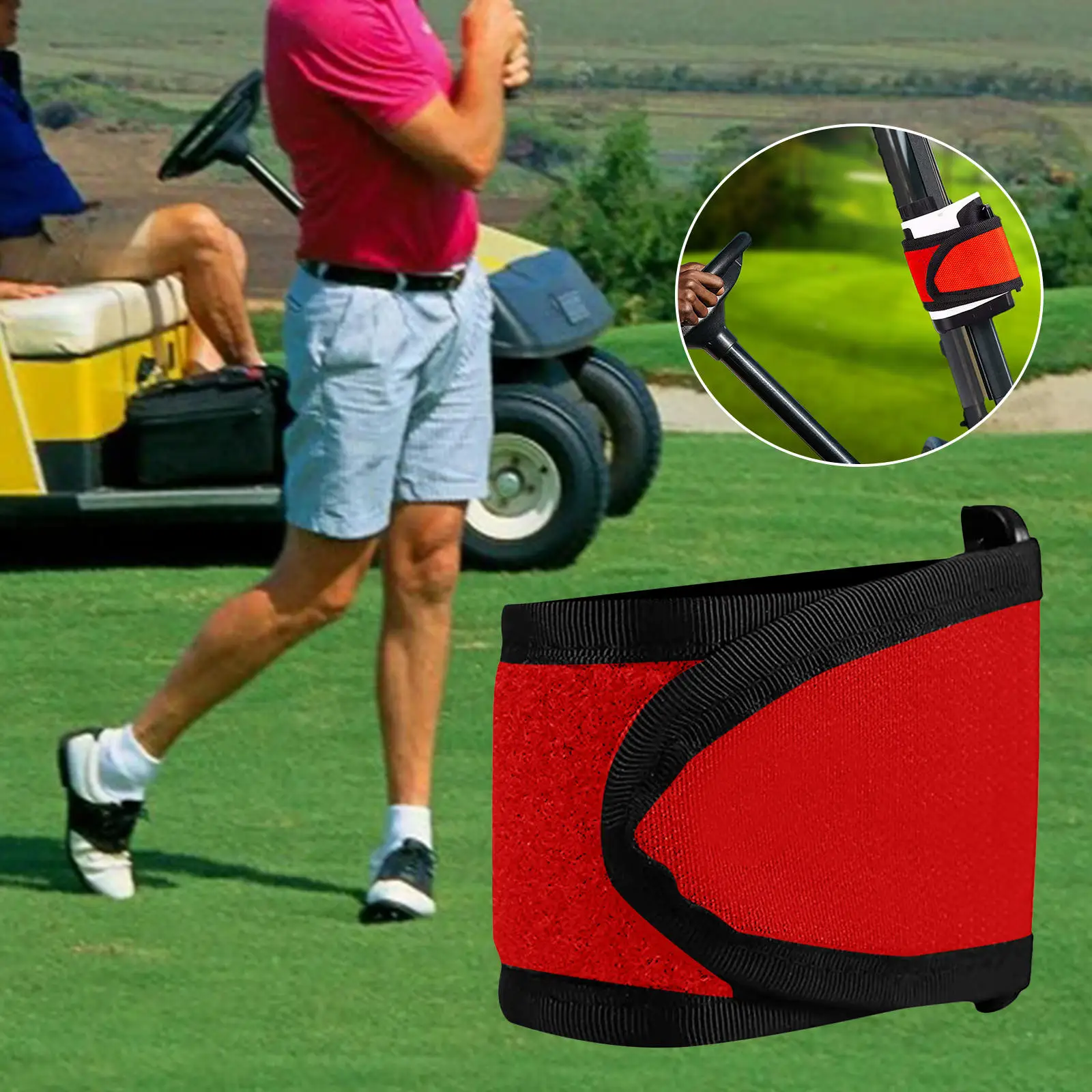 Golf Rangefinder Strap Magnetic Case Easily Access Holder for Railing Golf Lover