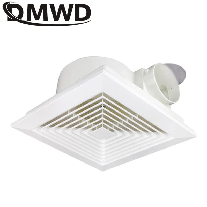 Suspended Ceiling Exhaust Fan 6/8 Inch Living Room Bathroom Duct Air Vent Ventilation Louver Extractor Window Ventilator Blower