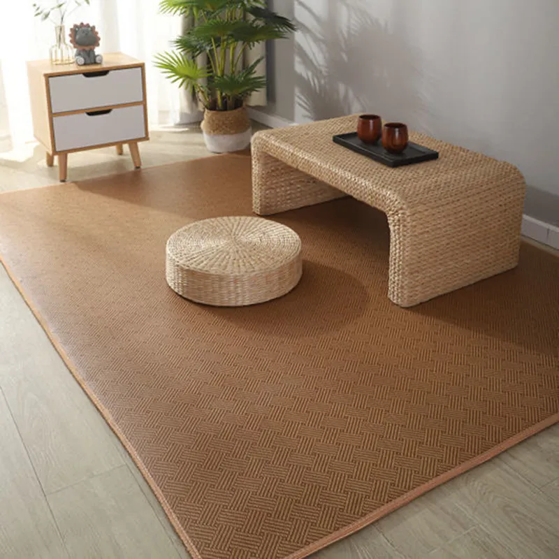 Japanese Style Tatami Mat Rattan Jute Floor Mat Thick Living Room Summer Cool Sleeping Mat Baby Play Mat Foldable Customized