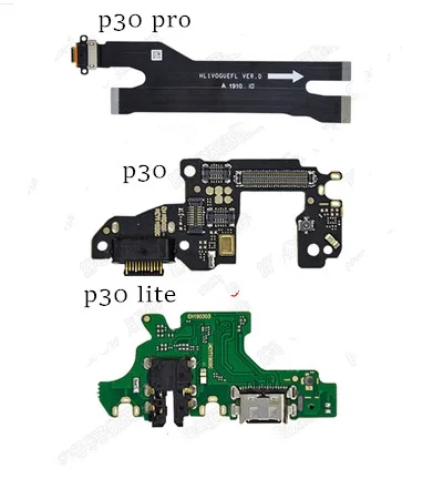 30Pcs For Huawei P30 Pro / P30 Lite USB Charging Dock Port Socket Jack Plug Connector Charge Board Flex Cable