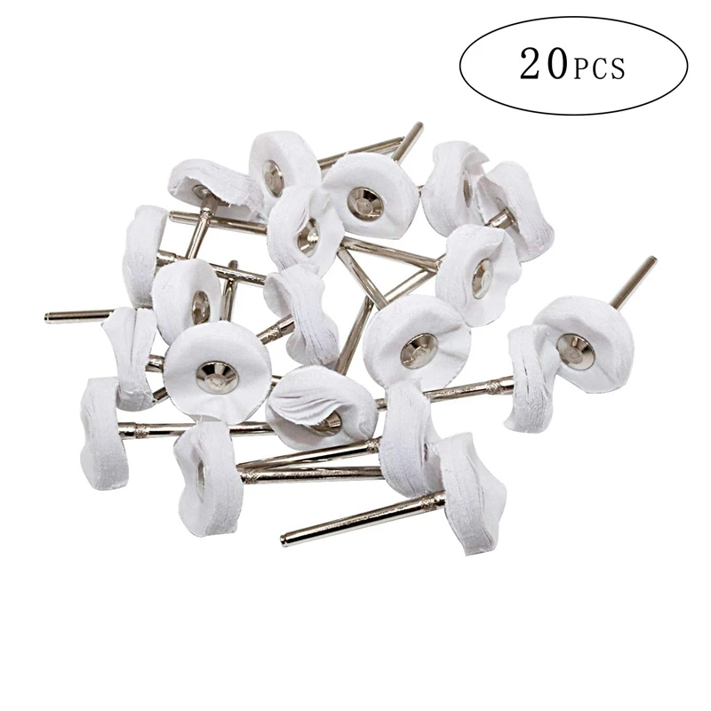 40 Pieces Buffing Wheels for Polishing Buffer Wheel Watch Jewelry Polish Rotary Drill Tool Accessories m Mandrel