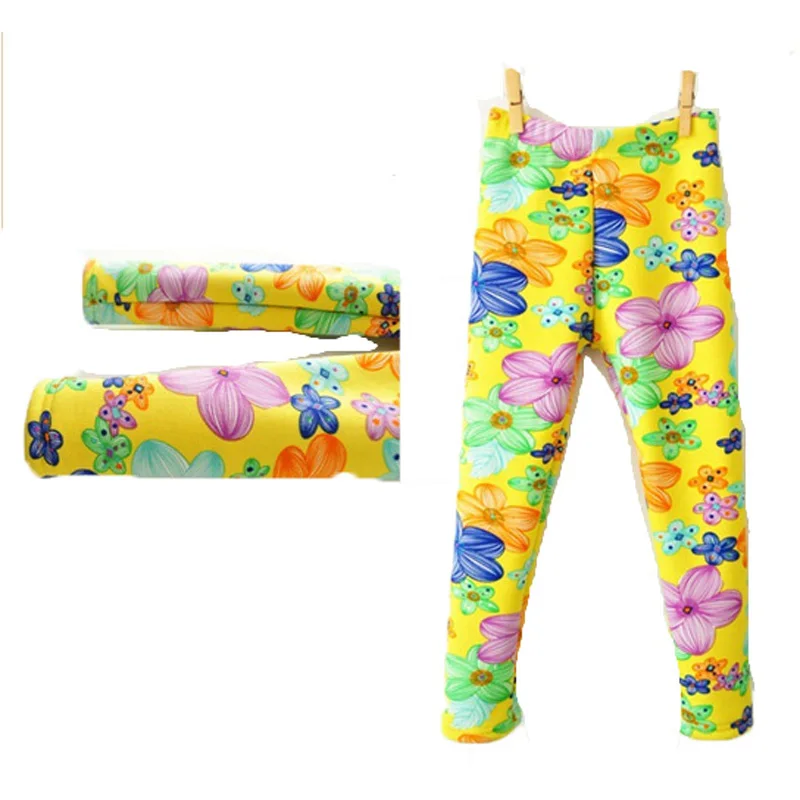 Leggings apresurados para niños, pantalones de otoño/primavera para niños, mallas de leche, pantalones para niñas, flores, venta al por mayor, 3 unidades por lote