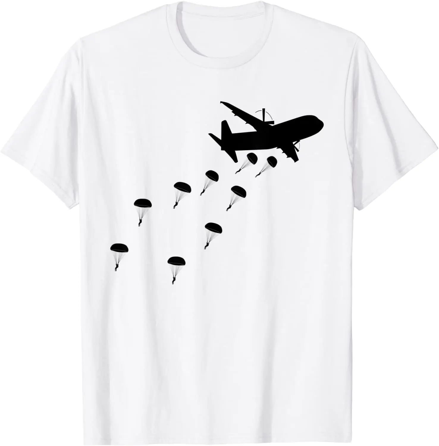 Mens Paratrooper Army Airborn Parachute Jump Paratroops Men T-Shirt Short Casual 100% COTTON O-Neck men clothing