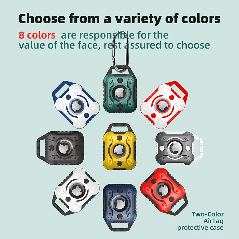 Оригинальный чехол для Airtag из ТПУ, противоударный чехол для Apple AirTag, чехол для брелока с трекером местоположения, с защитой от потери