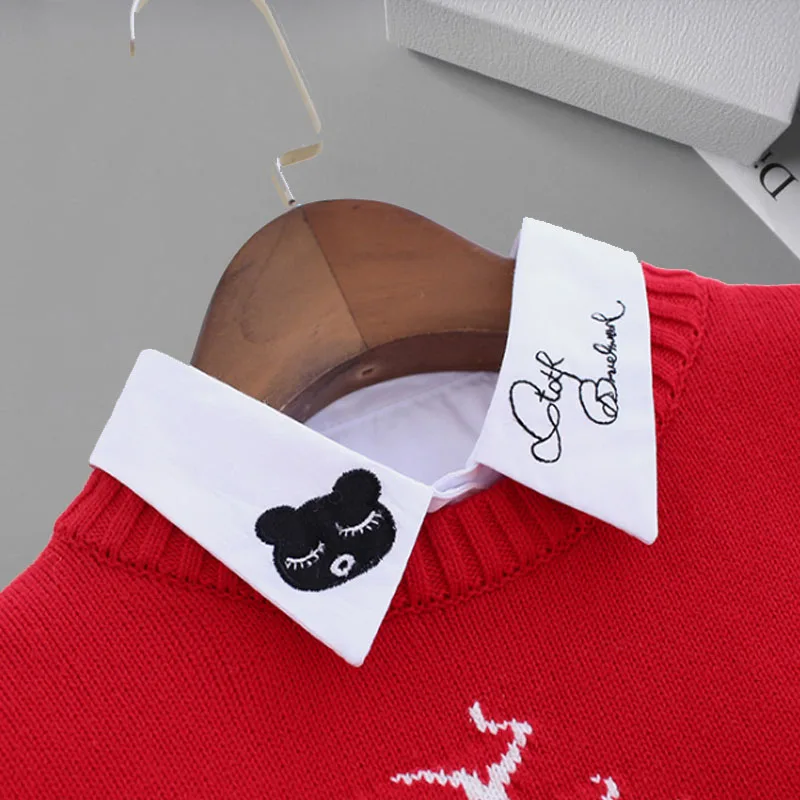 

Kids Fake Collar Shirt Cotton Necktie False Collar Children Denim Detachable Shirt Collar Boys Girls Collares Mujer Faux Col