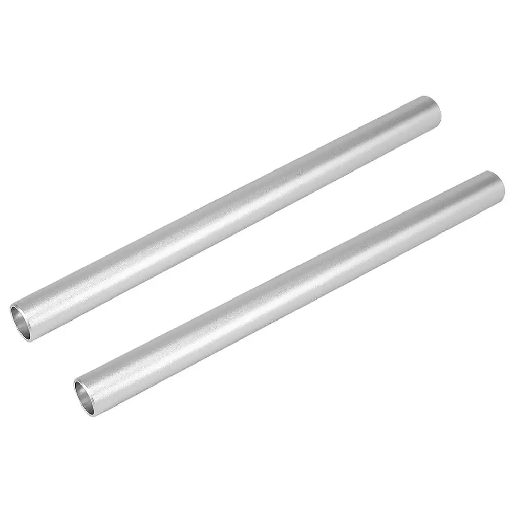 Стержень из алюминиевого сплава Haoge VA-PR20W, 20 см (7,9 дюйма), длинный, 15 мм, с резьбой M12, для опорной системы камеры, серебристый