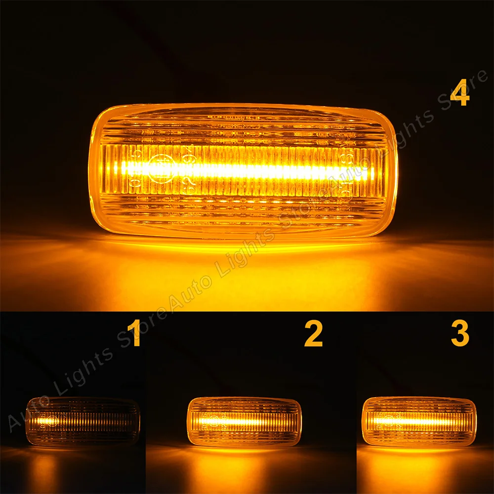 2Pc Dynamic LED Side Marker Light Turn Signal Lamp For 2011 2012 2013 2014 2015 2016 Fiat Freemont 2011 2012 2013 2014 2015 2016