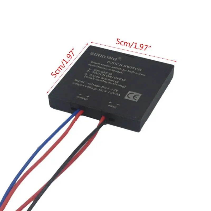 5-12V Bathroom Mirror Switch Touch-Switch Sensor for Led Light Mirror Headlight