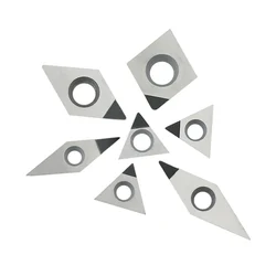 Diamond PCD lathe cutter Single face CNC blade indexable insert DCMT070204 CCMT VCMT TPGH  DCGT11T302 turning tool 1pc