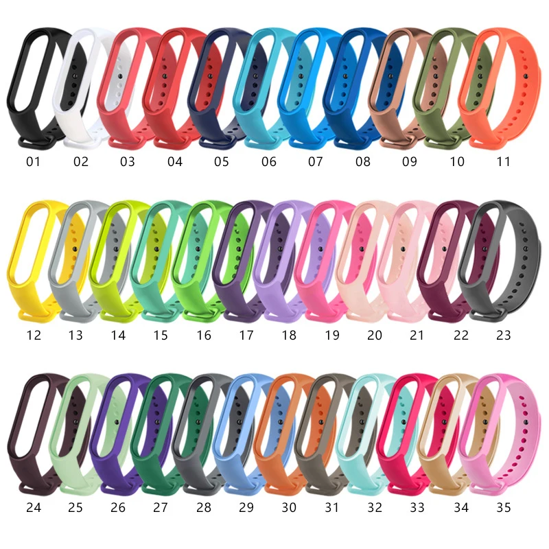 Mi3 Mi4 Mi5 Mi6 Mi7 Strap TPU Silicone Watchband Replacement Band Wristband for Xiaomi Bracelet mi3 mi4 mi5 mi6 mi7 Band