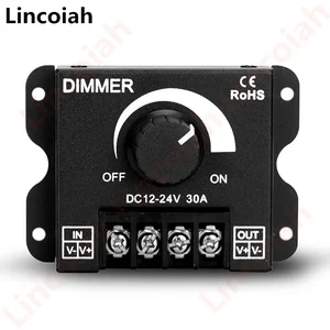 DC 12V-24V LED Dimmer Switch 30A 360W Spannungsregler Einstellbarer Controller für 5050 LED Strip Light LED-LED-Dimmer 8 Hauptverkaufsdimerlicht - №1