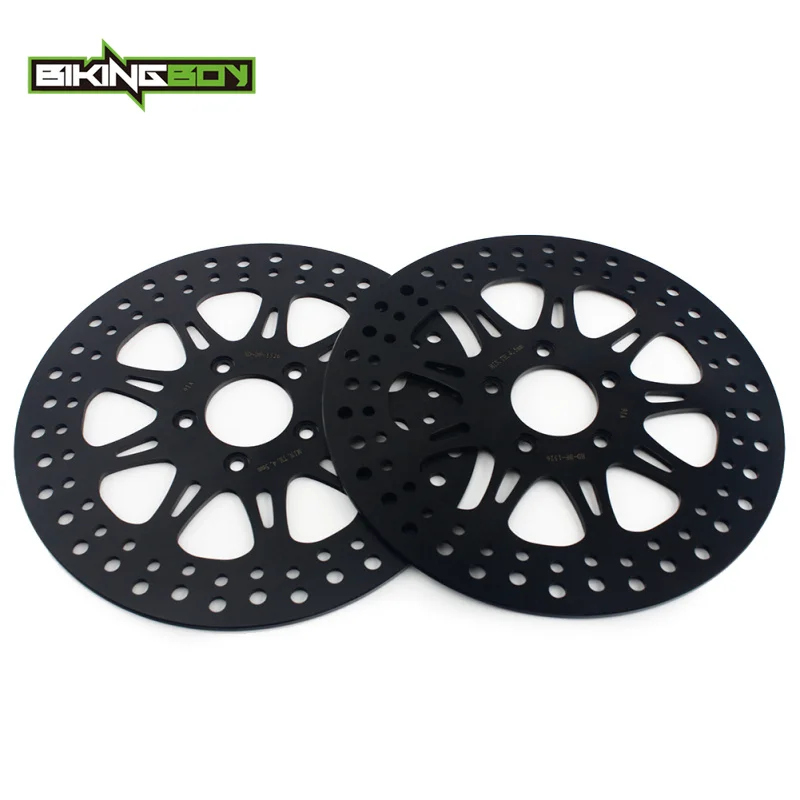 BIKINGBOY Front Brake Disks Discs Rotors for Harley FLHR Road King FLHX Street Glide FLTR FLHR FLTRX FLHT Electra Glide FLHP 11