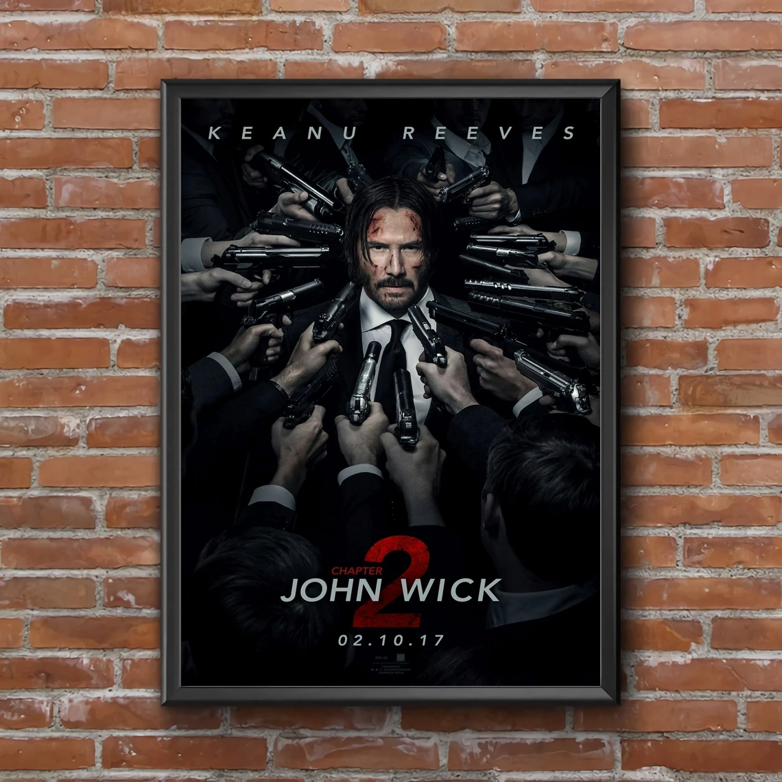 John Wick Chapter 2  Movie Poster Canvas Print Home Wall Painting Decoration (No Frame)