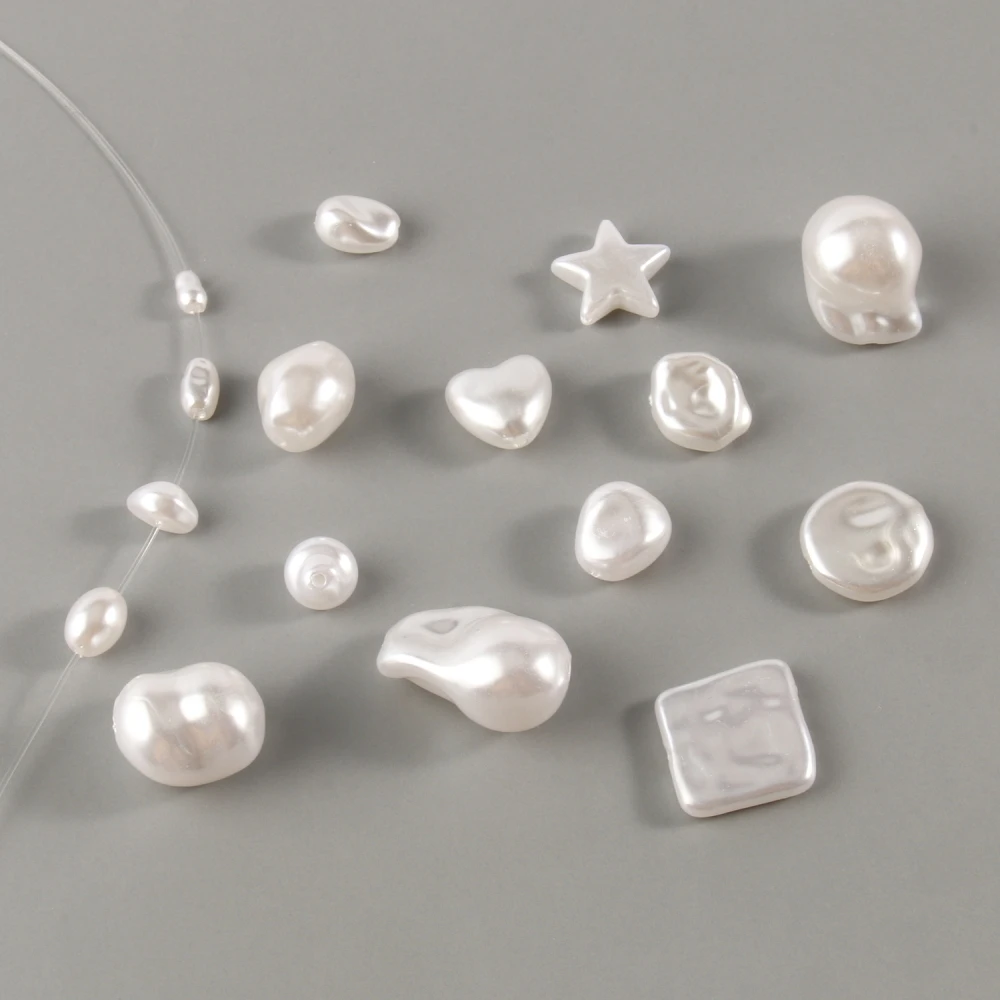 تقليد الباروك اللؤلؤ البلاستيك الخرز ستار القلب فضفاض خزر عازل لصنع المجوهرات سوار اليدوية Craft بها بنفسك الحرفية اكسسوارات