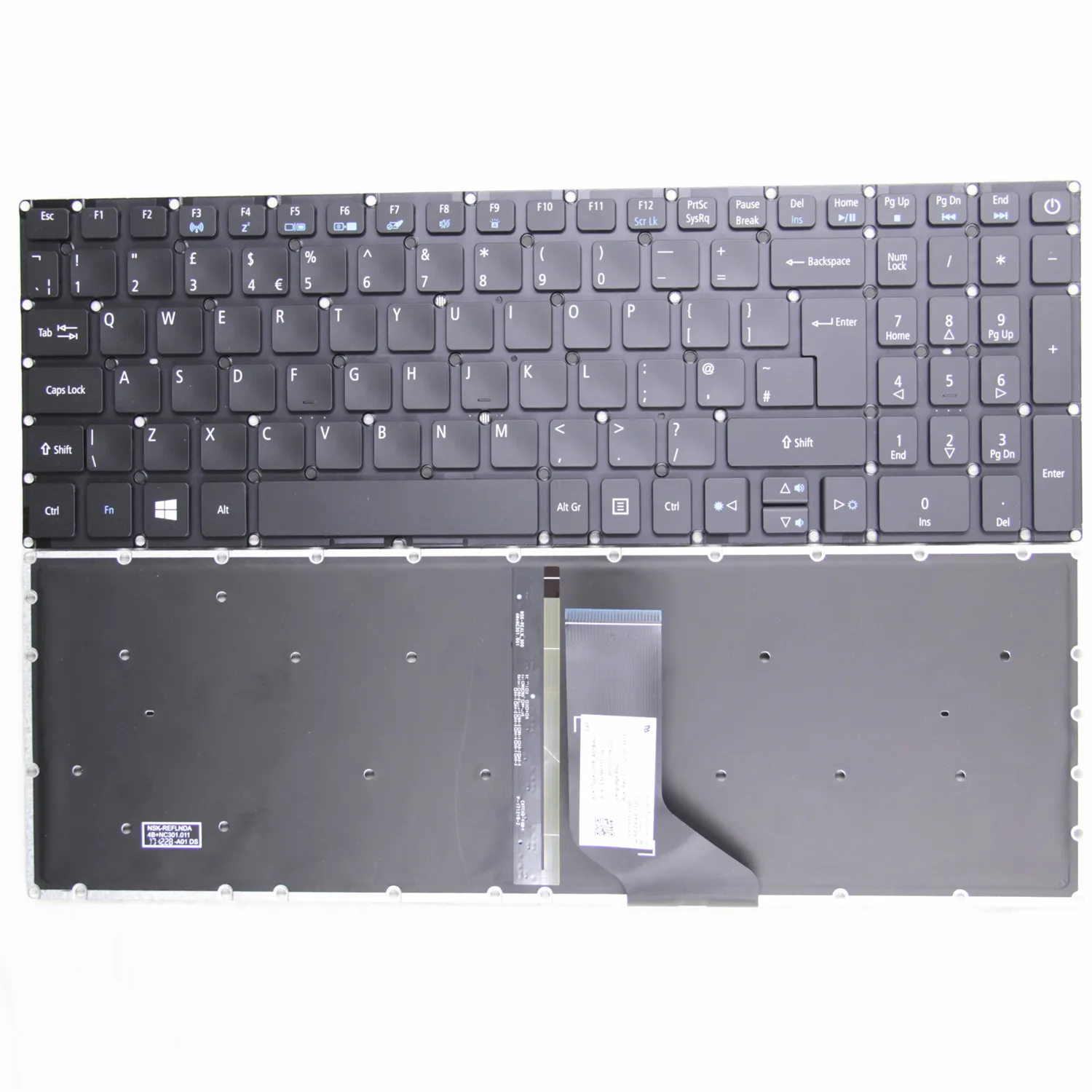 

New UK(GB) Original for Acer Aspire E5-573 E5-722 E5-772 V3-574G V5-591G E5-573T E5-573G E5-573T E5-532G Laptop Keyboard Backlit