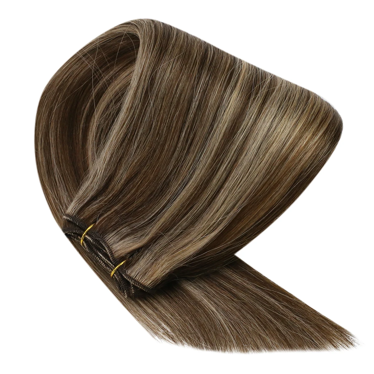 VeSunny Hair Weft Sew In Hair Extensions Balayage Weft Hair Extensions 100g Weave In Hair Bundles Soft Human Hair