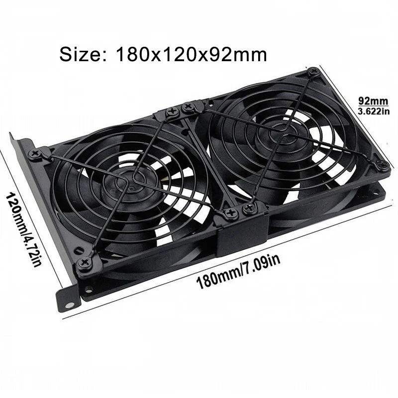 Universal Desktop Computer VGA Cooler Dual 9CM 8CM Quiet Chassis PCI Bracket Graphics Card Cooling Triple Fan Partner 90mm 80MM