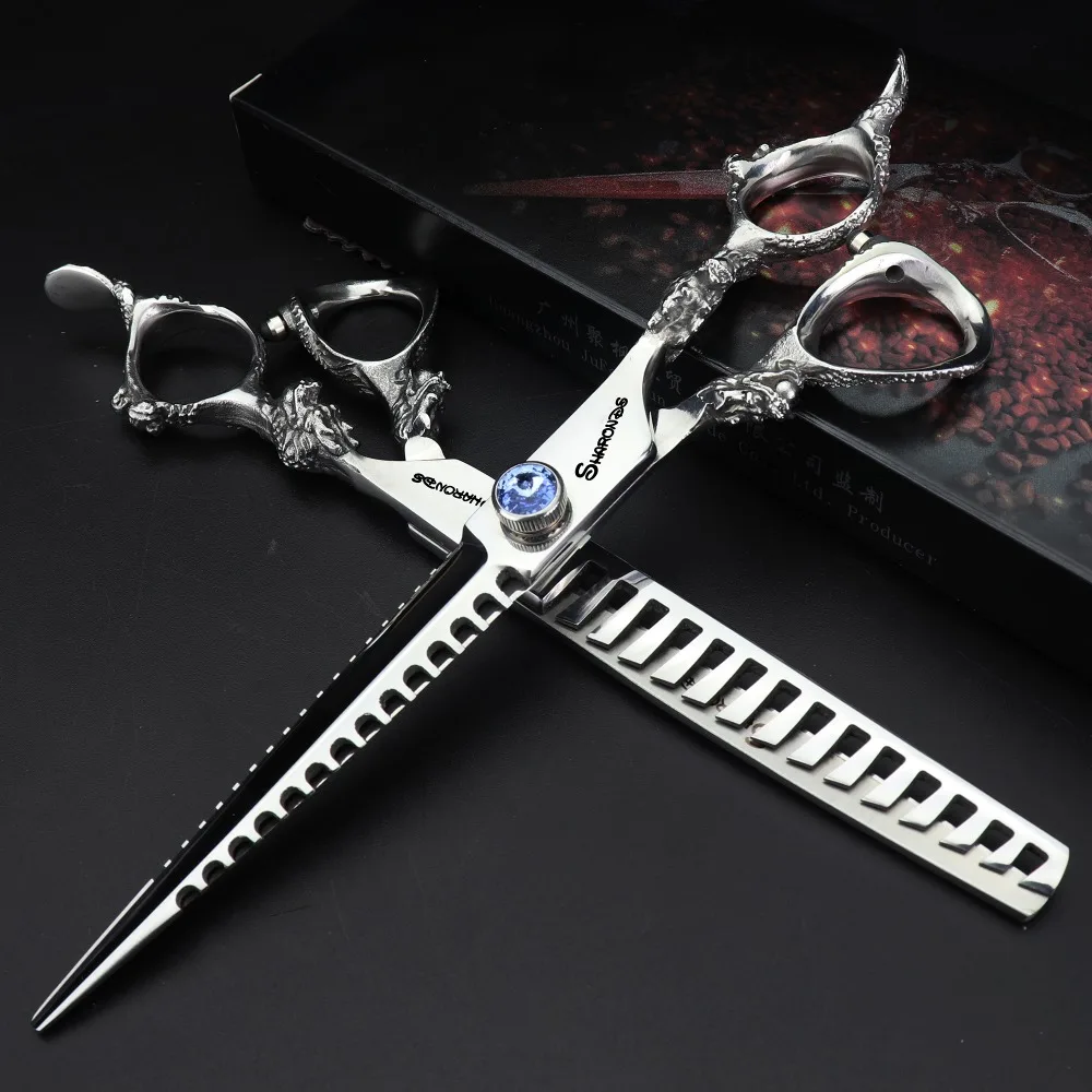 

7/6/9/8 Inch Professional Hairdressing Barber Scissors For Barbershop Hair Cutting Shears Scissors Thinning Japan 440c Free logo