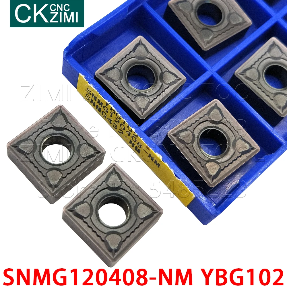 SNMG120408-NM YBG102 SNMG 120408 NM YBG102 wkładki z węglika CNC zewnętrzne narzędzia tokarskie CNC mechaniczna tokarka metalowa narzędzia do stali
