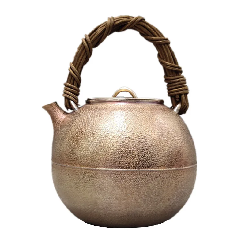 Teapot, stainless steel teapot, silver teapot, hot water teapot, 500ml portable teapot, kung fu tea set.