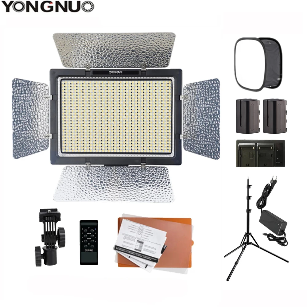 YONGNUO YN-900 YN900 Panel LED Video Light 3200-5600K Bi-color Lighting Camera Photo Studio Fill lamp For Makeup live broadcast