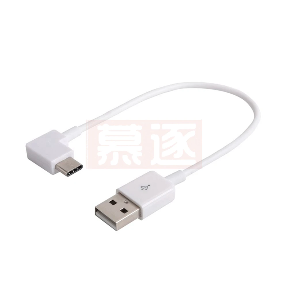 USB Typ C 100Cm 1M 2M 3M Kurze Kabel 90 Grad Góc USB Typ-C 3,1 Stecker Draht USB C Kabel Für MacBook / Xiaomi 4C