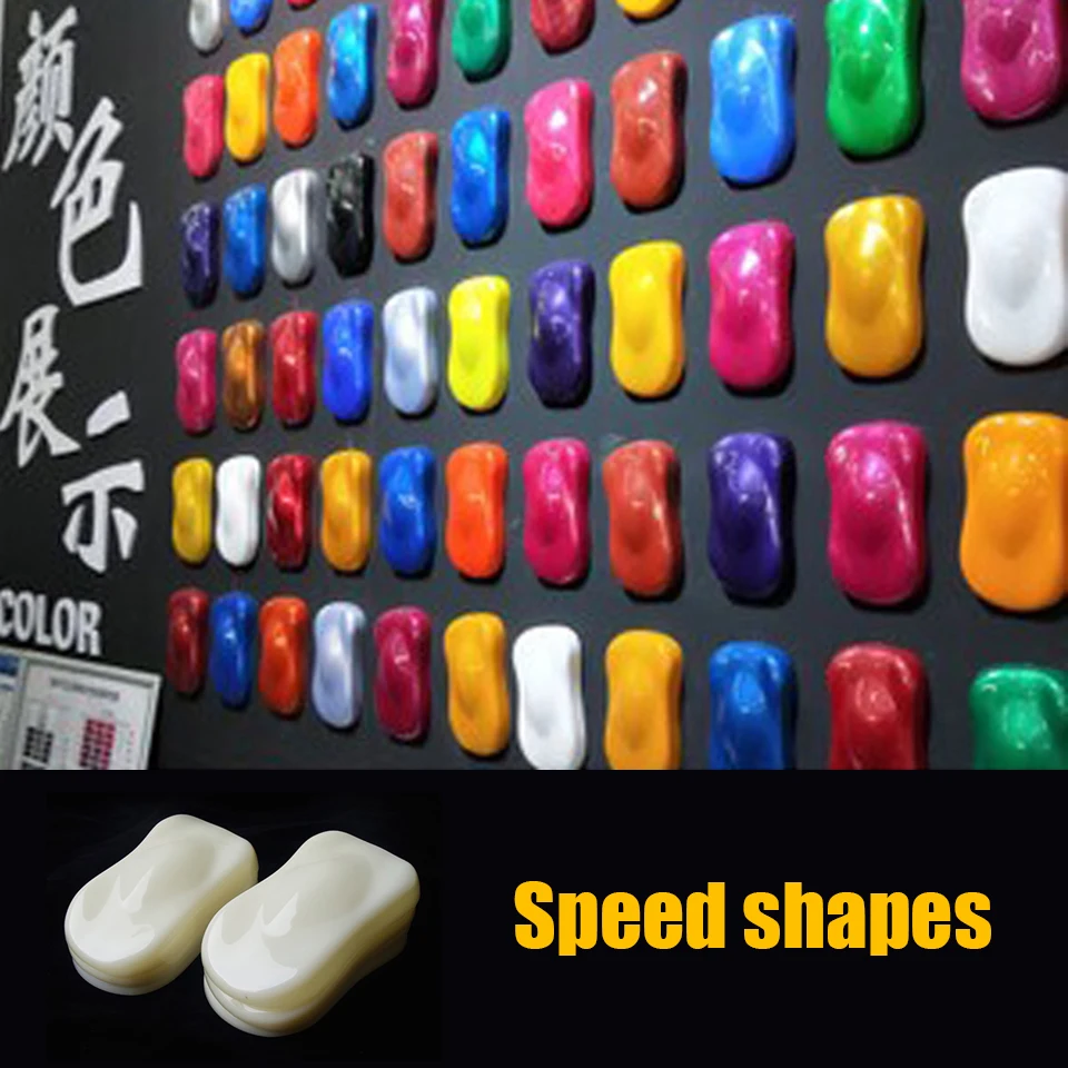 100Pcs Car Paint Model Car Film Wrap Model Plastic Speed Shapes For Wrap Display & Hydrographic Film&Plasti Dip Paint MO-A5