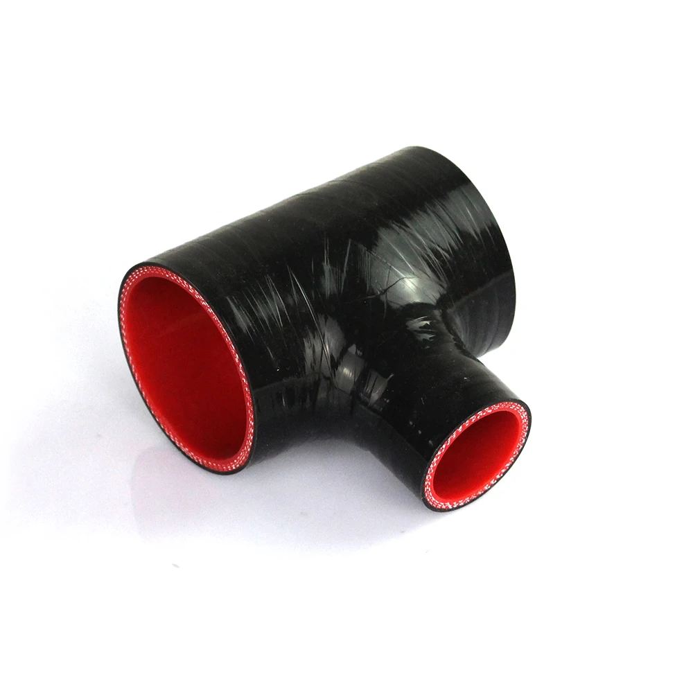 R-EP T Shape Silicone Tube 51 57 63mm for 25 34mm Turbo Blow off BOV T Piece Rubber Joiner 3-way Tube for Intercooler Turbo Kit