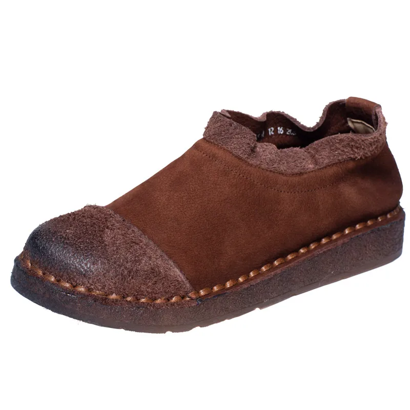 Donne Mocassini In Pelle Morbida Casual Scarpe Primavera Appartamenti Per Le Donne Retro Delle Donne del Cuoio Genuino Appartamenti Slip On Pigri