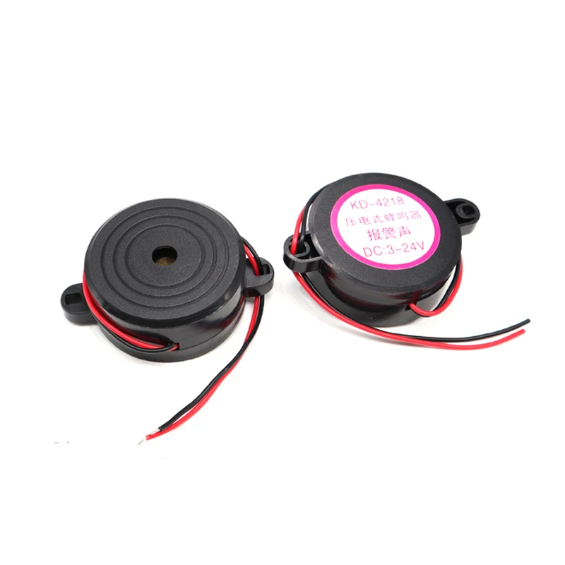 

10pcs 4218 active piezoelectric alarm sound high decibel buzzer 42*18MM buzzer alarm 3-24V