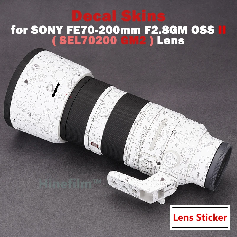 SEL70200GM2 / 70200 OSS II Objektiv Aufkleber Schutz Film für Sony FE 70-200mm F 2,8 GM OSS II Linsen Aufkleber Skins Schutz Abdeckung