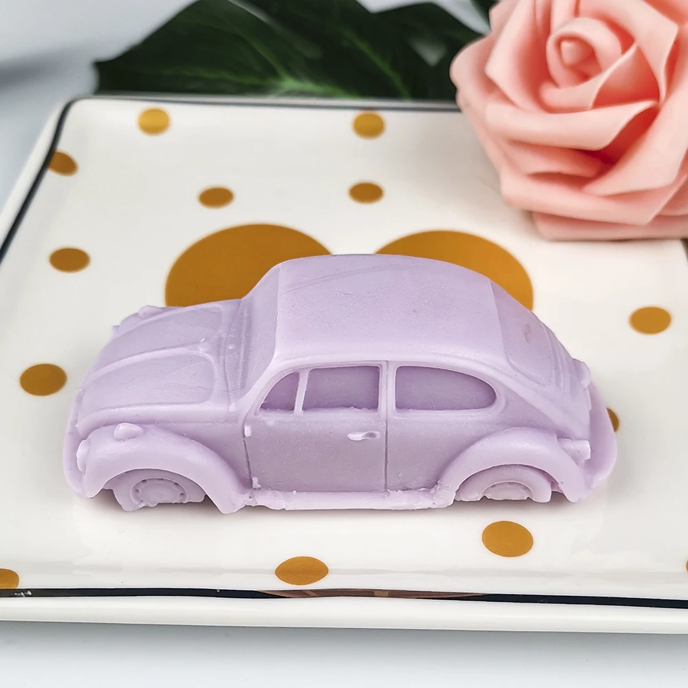 PRZY Toy Car Soap Molds Mould Silicone Car Soap Molds Fondant Handmade Mold Clay Resin Candle Mould