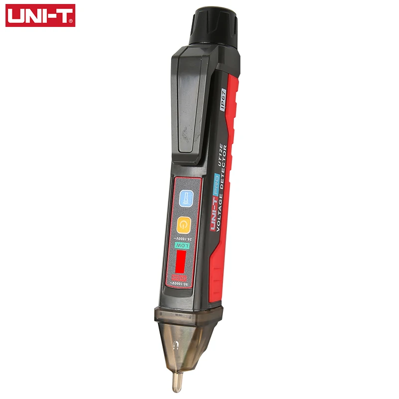 UNI-T AC Voltage Detector Meter UT12E UT12M 24 V-1000 V Contactloze Tester Pen Socket Volt Elektrische testpotlood