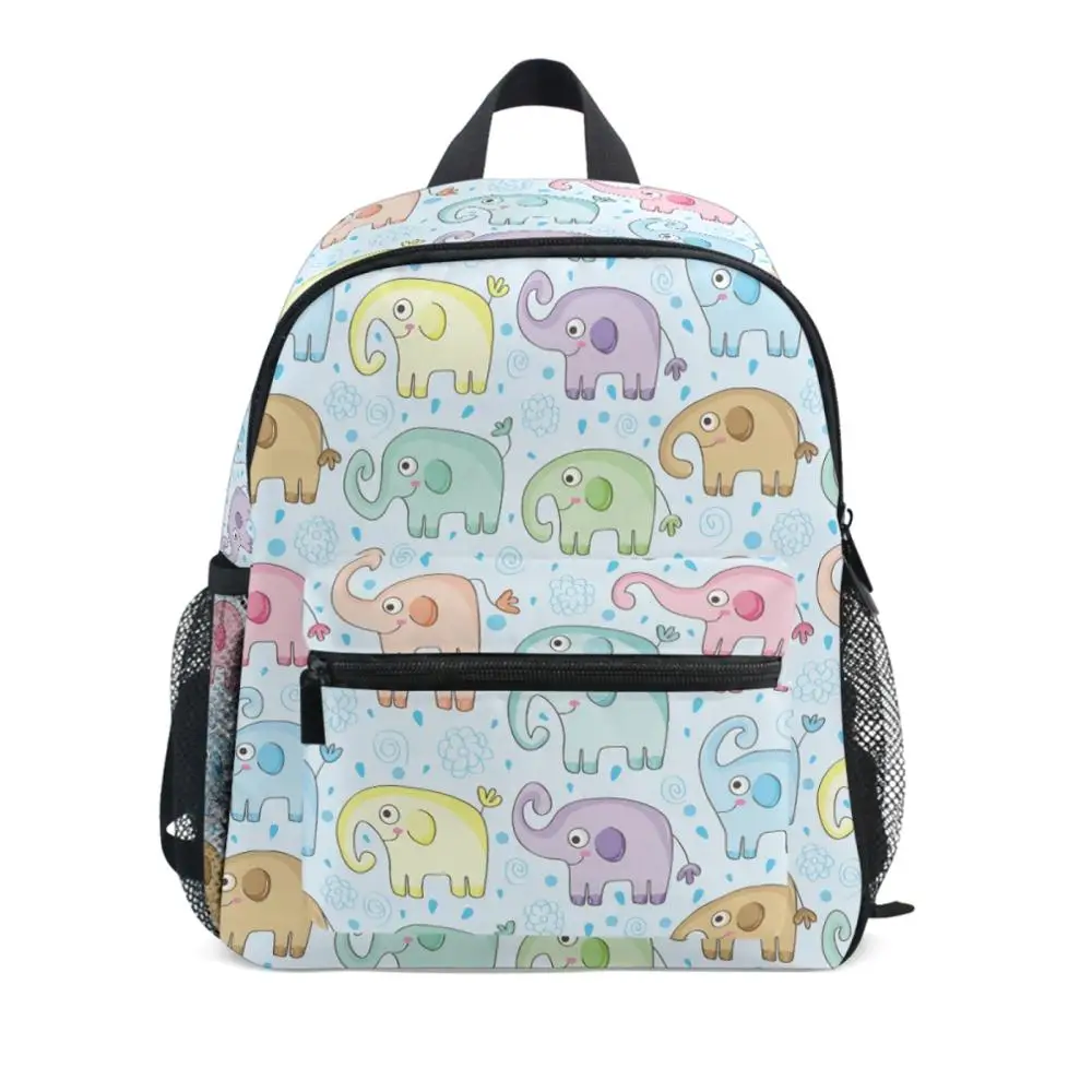 New Junior School Bag For Teenager Girls Kids Backpack Boy Cute Cartoon Elephant Backbag Waterproof Mochila Escolar 2021