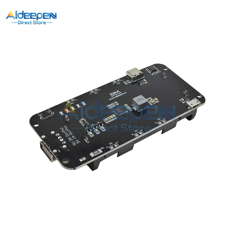 Escudo de batería de litio Dual 18650 V8 3V1A 5V 3A Micro USB módulo de carga de batería para Raspberry Pi Wifi ESP8266 ESP32