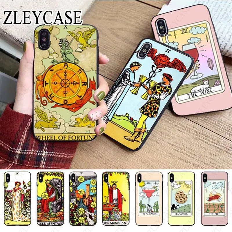 Egypt mysterious Tarot Divination Phone Case For iphone 13pro 14pro 15pro 12pro 11pro xs max 78 XR 12mini 15plus 13mini SE cover