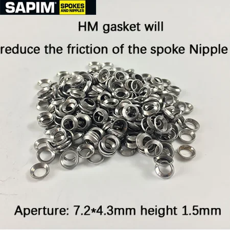 Sapim Nipple Internal Spherical Spoke Gasket Nipple, Washer Antisolta The Deflection Increase Strength Nozzle Group Wheel