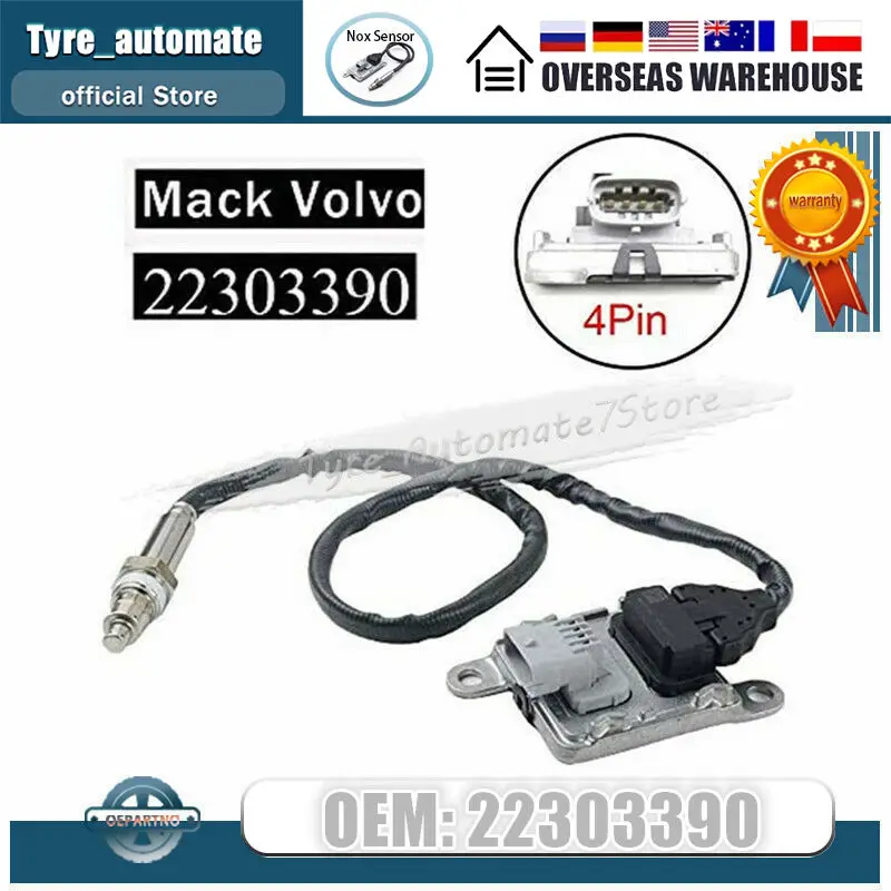 New Nitrogen Oxides Nox Sensor For Volvo Truck VNL VHD VNR Mack CHU CXU 22303390