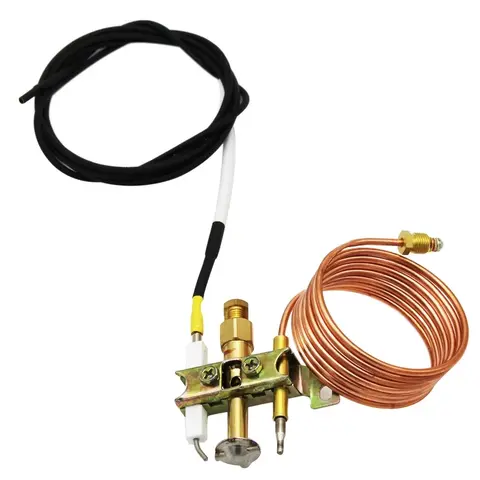 Pièces de rechange pour foyer de chauffage au gaz propane, Eva pilote ODS avec fil de ville, thermocouple 900mm et 1500mm, filetage M9